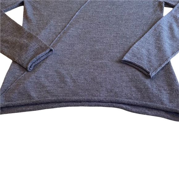 Dark Gray Max Studio Sweater with Shoulder “Rip” - Picture 6 of 12